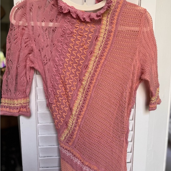 Roberta Einer Baby Ali Knit Peach Mini Dress - Picture 5 of 9